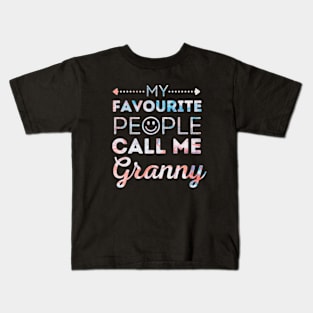 My Favorite People Call Me Granny Mother's Day Kids T-Shirt